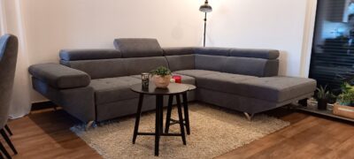 Narożnik KRIS I 280/210 cm funkcja spania, ruchome zagłówki i podłokietnik