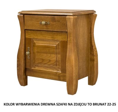 Szafka Nocna Dębowa Fala 1S1D mała