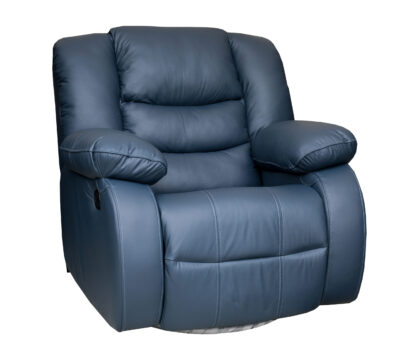 Fotel do salonu BORYS RELAX manualny / bujany w skórze naturalnej 100%