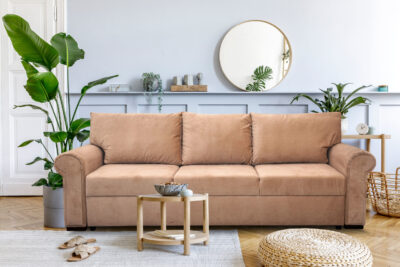 3-osobowa Sofa AMELIA V z funkcją spania w tkaninie plamoodpornej