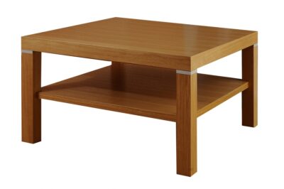 Klasyczna ława z półką LEON 80/80 cm