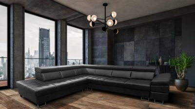 Ekskluzywny Narożnik INFINITY V 330/280 cm 100% Skóra naturalna