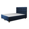 łóżko tapicerowane italia ciemny niebieski
