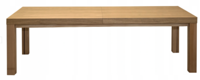 Duży drewniany stół Jules 250/100 cm + 3 wkładki 50 cm
