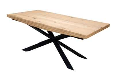 Stół SJ50 rozkładany 160/90 cm + 2x40 cm styl LOFT
