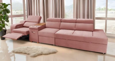 Sofa Rose 3 z fotelem elektrycznym relax z funkcją spania