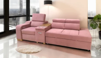 Sofa Rose 2 z fotelem elektrycznym relax z funkcją spania 180/130 cm