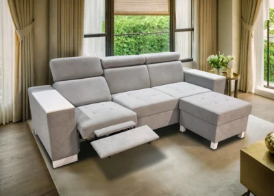 Sofa Luksor IV z funkcją RELAX, USB, regulowane zagłówki
