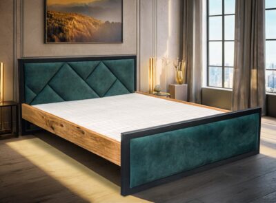 Łóżko  Karmel III styl loft 200/200 cm