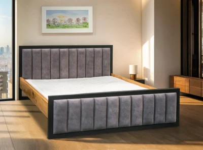 Łóżko Karmel IV styl loft 200/200 cm