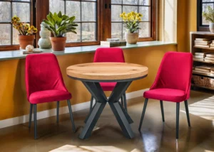 Stół loft x fi 100 + 2×50 + 4 krzesła Olo