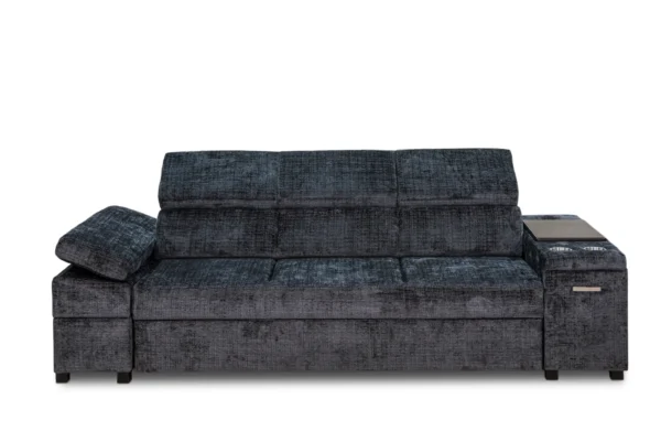 Trzyosobowa kanapa Infinity IV w nowoczesnym stylu, z regulowanymi zagłówkami