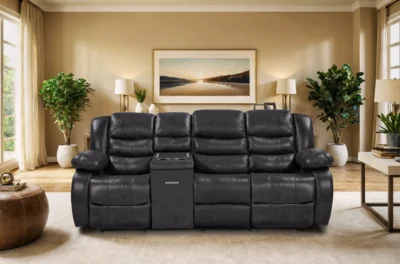 Sofa Borys 3x funkcja relax elektryczna z barkiem 280 cm Tkanina