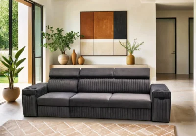 Sofa Silo III 270 cm, funkcja spania, barek,  zasilanie usb + 230v, relax