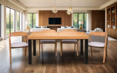 Stół Kuba 160/90 + 2 wkładki po 40 cm + 4x krzesła X1