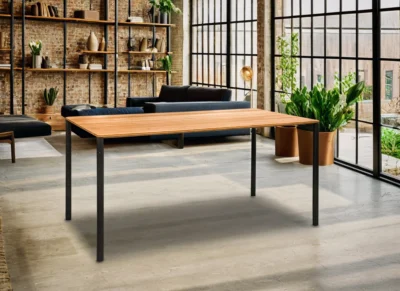 Stół Edge nierozkładany drewno dębowe 160x90 cm