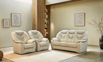 Zestaw Ares 3+1+1 skóra naturalna Antykowa U-08