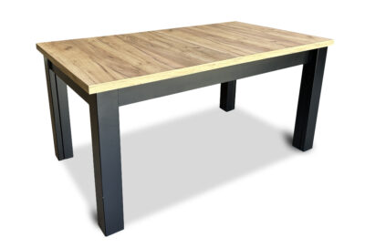 Stół rozkładany, stół dębowy 160/90 + 3x50 cm OKTO w stylu LOFT