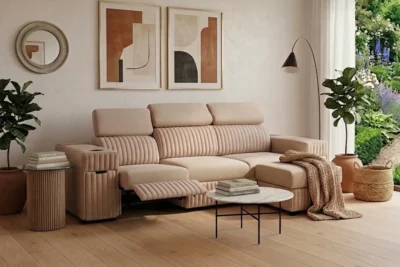 Sofa Silo III 260 cm funkcja spania, barek, zasilanie usb + 230v, relax