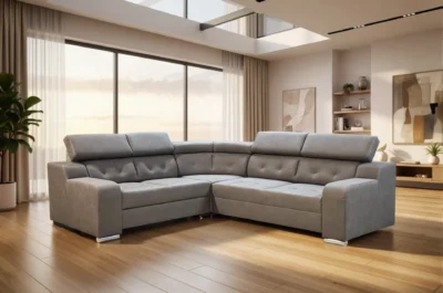 Narożnik LONDYN 240x270 cm f.spania PUMA + power port